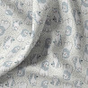 Printed Cotton KODOMO White / Dark Khaki